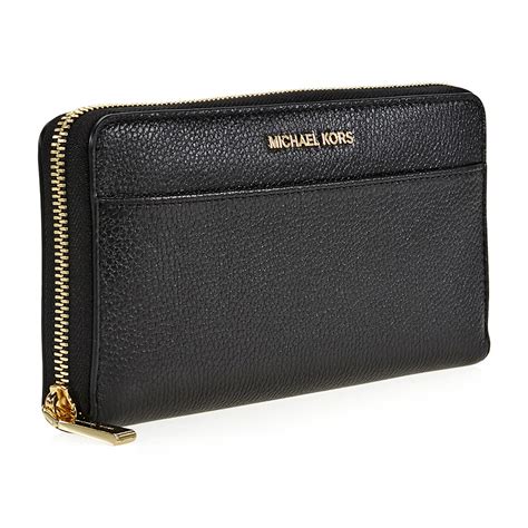 michael michael kors mercer leather wristlet|michael kors wallet with strap.